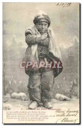 Cartes postales Fantaisie Le Noel du petit Ramoneur Enfant