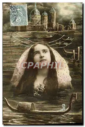 Cartes postales Fantaisie Femme Venise