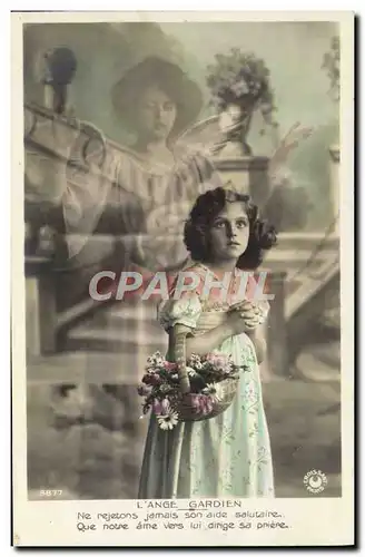 Cartes postales Fantaisie Enfant L&#39ange gardien