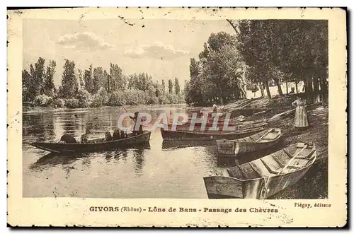 Cartes postales Chevre Givvors Lone de Bans Passage des chevres