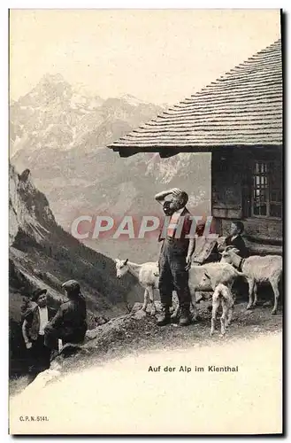 Ansichtskarte AK Chevre Auf der Alp im Kienthal