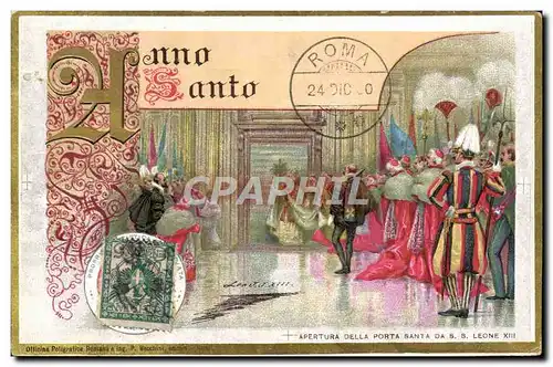 Cartes postales Fantaisie Illustrateur Apertura della porta Santa da SS Leone XIII
