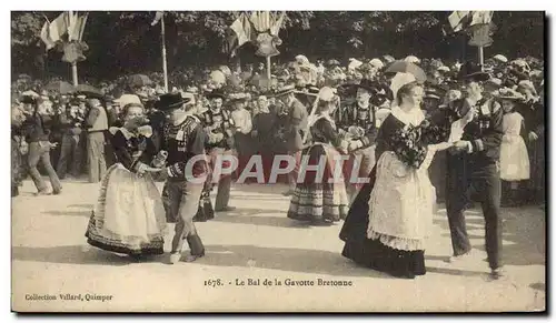 Ansichtskarte AK Folklore Le bal de la Gavotte bretonne