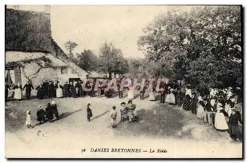 Ansichtskarte AK Folklore Danses bretonnes La ridee