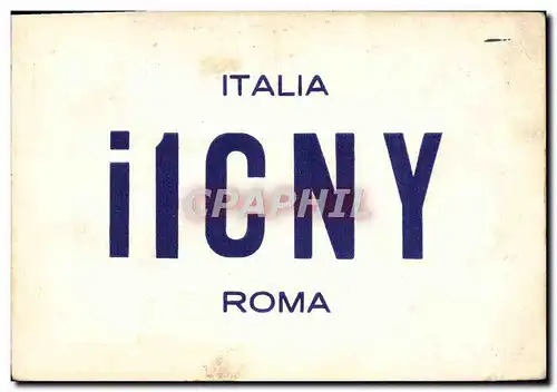 Cartes postales Telegraphie I1CNY Roma Italia