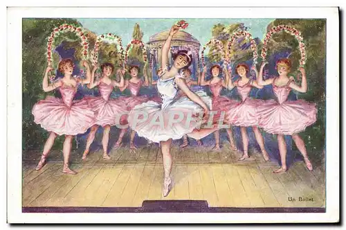 Cartes postales Danse Un ballet Collection Du Talon Le Gaulois Bergougnan Clermont Ferrand