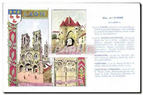 Cartes postales Aisne Laon