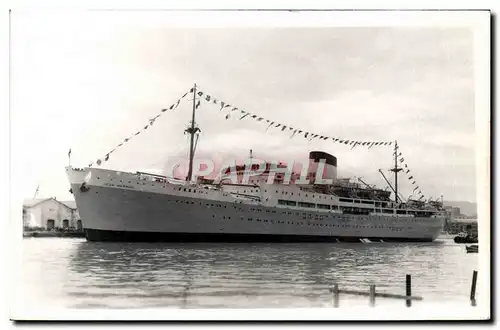 VINTAGE POSTCARD Boat Steamer Jean Mermoz