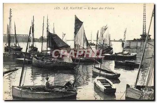 Ansichtskarte AK Bateau Le Havre L&#39anse des pilotes