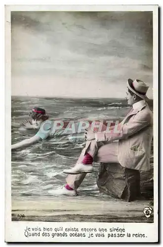 Cartes postales Fantaisie Femme Sirene