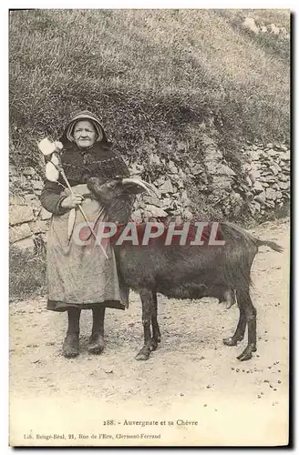 Ansichtskarte AK Auvergnate sa Chevre Folklore TOP