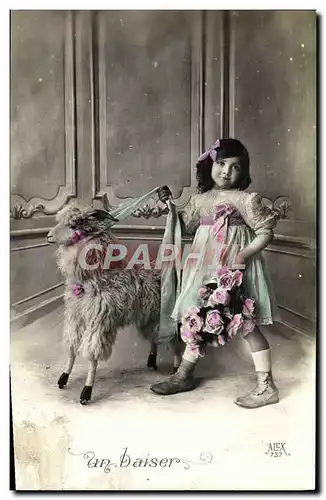 Cartes postales Chevre Enfant