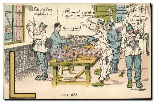 Cartes postales Militaria Lettres