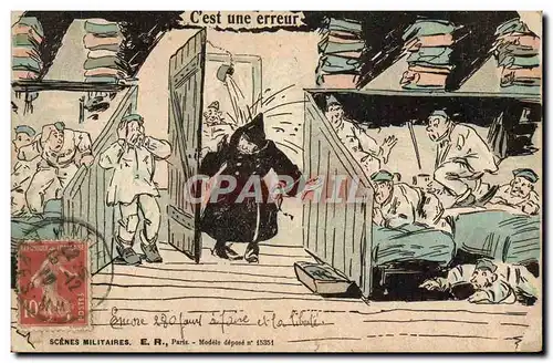Cartes postales Militaria C&#39est une erreur