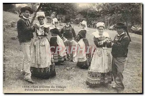 Ansichtskarte AK Folklore Les plaisirs du village Petite sauterie le dimanche