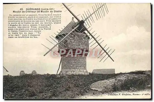 Ansichtskarte AK Guerande Moulin de cremeur dit Moulin du diable