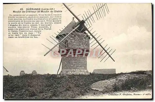 Cartes postales Guerande Moulin de cremeur dit Moulin du diable