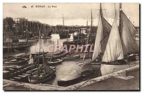 Cartes postales Bateau Peche Royan Le port