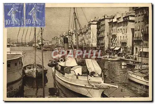 Ansichtskarte AK Bateau Peche Toulon Le port