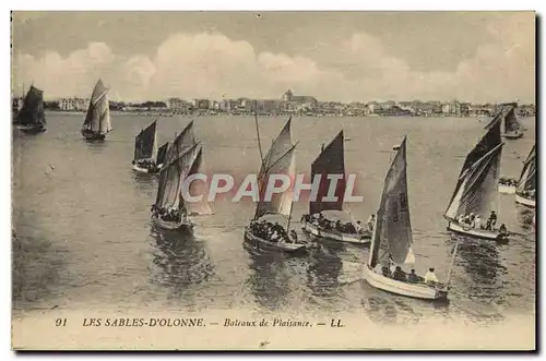 Ansichtskarte AK Bateau Peche Les Sables d&#39Olonne Bateaux de plaisance