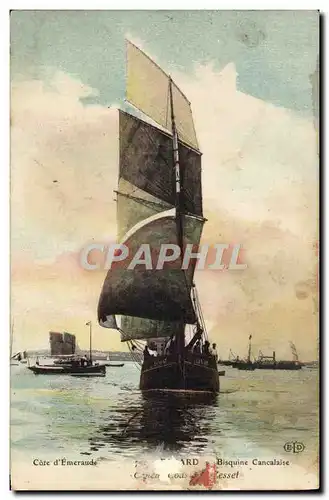 Cartes postales Bateau Peche Bisquine cancalaise