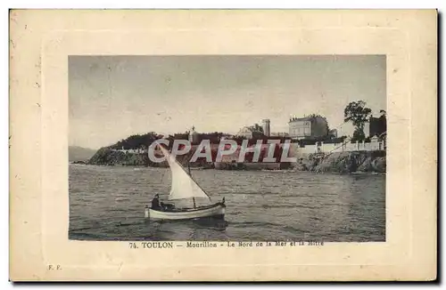 Ansichtskarte AK Bateau Peche Toulon Mourillon Le bord de le mer et la Mitre