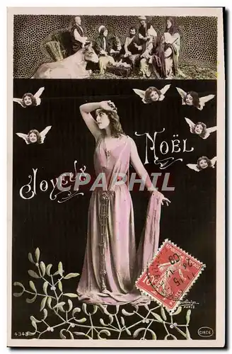 Cartes postales Fantaisie Femme Noel