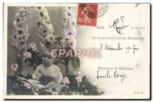 Cartes postales Fantaisie Enfant Bebe Roger