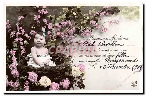 Cartes postales Fantaisie Enfant Bebe