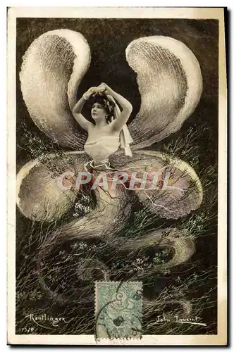 Cartes postales Papillon Femme John Laurent