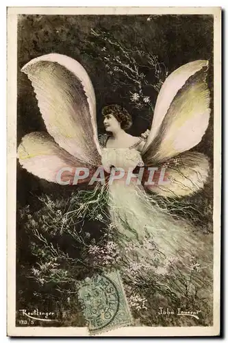 Cartes postales Papillon Femme John Laurent