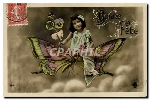 Ansichtskarte AK Papillon Enfant