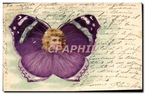 Cartes postales Papillon Enfant