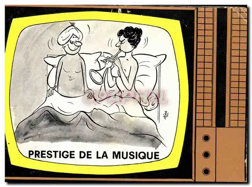 Cartes postales Humour Prestige de la musique