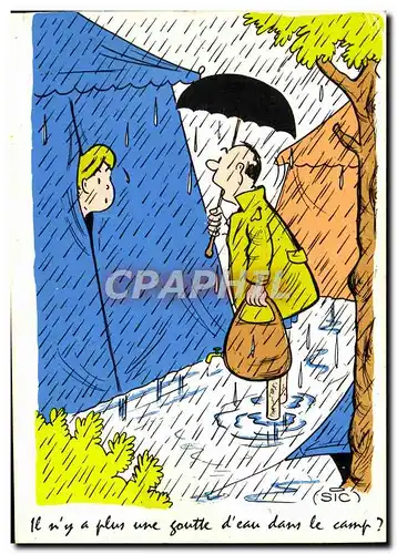 Cartes postales Humour Camping