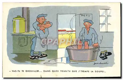 Cartes postales Militaria Vas tu te grouiller Jean Cheval
