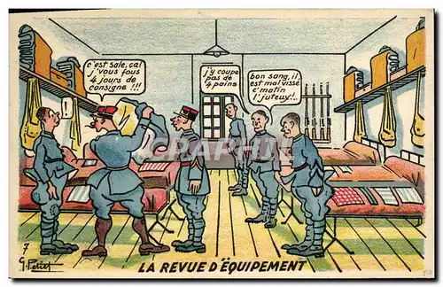 Cartes postales Militaria La revue d&#39equipement
