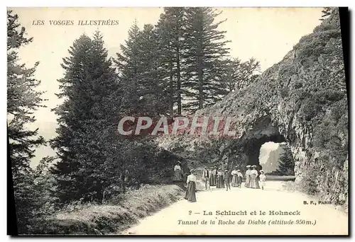 Cartes postales Vosges La Schlucht et le Hohneck Tunnel de la roche du diable