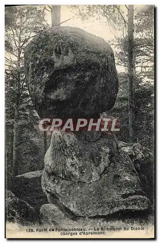 Ansichtskarte AK Foret de Fontainebleau Le bilboquet du diable Gorges d&#39Apremont