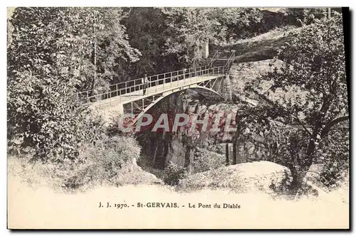 Cartes postales St Gervais Le pont du diable