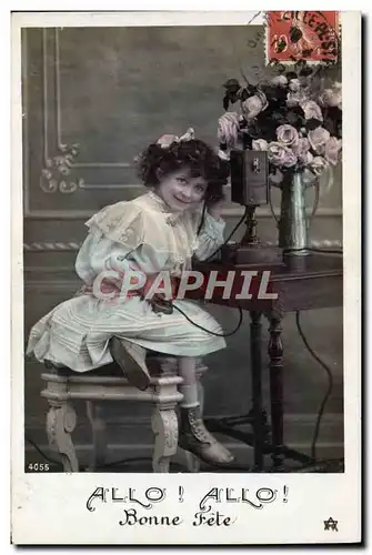 Cartes postales Telephone Fantaisie Enfant