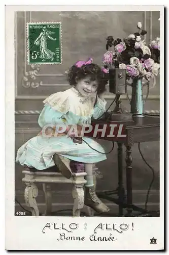 Cartes postales Telephone Fantaisie Enfant