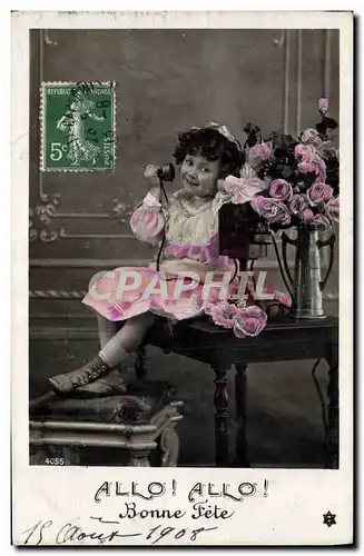 Cartes postales Telephone Fantaisie Enfant