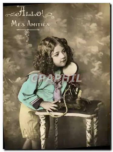 Cartes postales Telephone Fantaisie Enfant