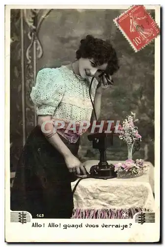 Cartes postales Telephone Fantaisie