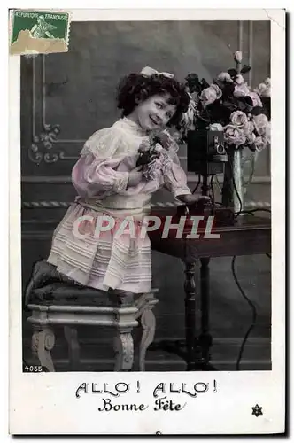 Cartes postales Telephone Fantaisie Enfant