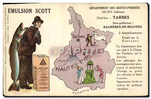 Cartes postales Correze Emulsion Scott Eure et Loir Chartres Poisson