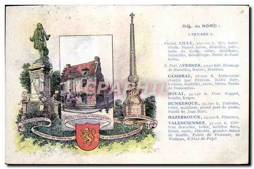 Cartes postales Nord Lille Lion