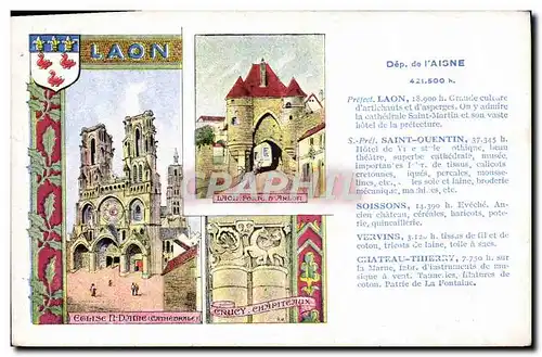 Cartes postales Aisne Laon