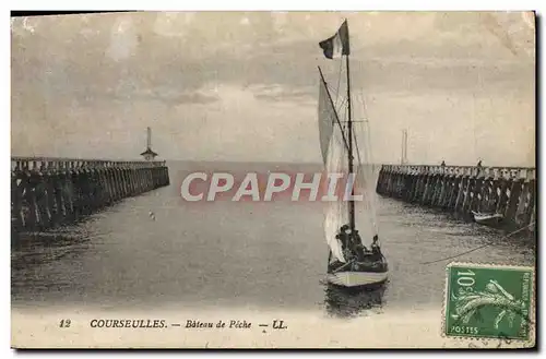 Cartes postales Bateau Peche Courseulles Bateau de peche